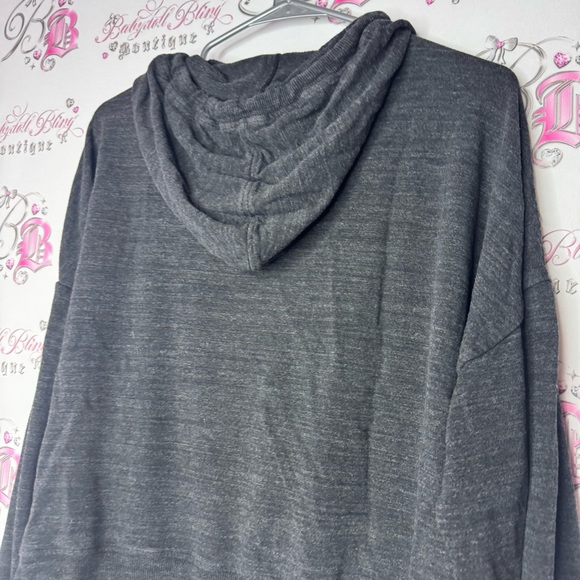 Diadora sweater kangaroo pounce v neck oversized grey black comfy pull over - Picture 7 of 9